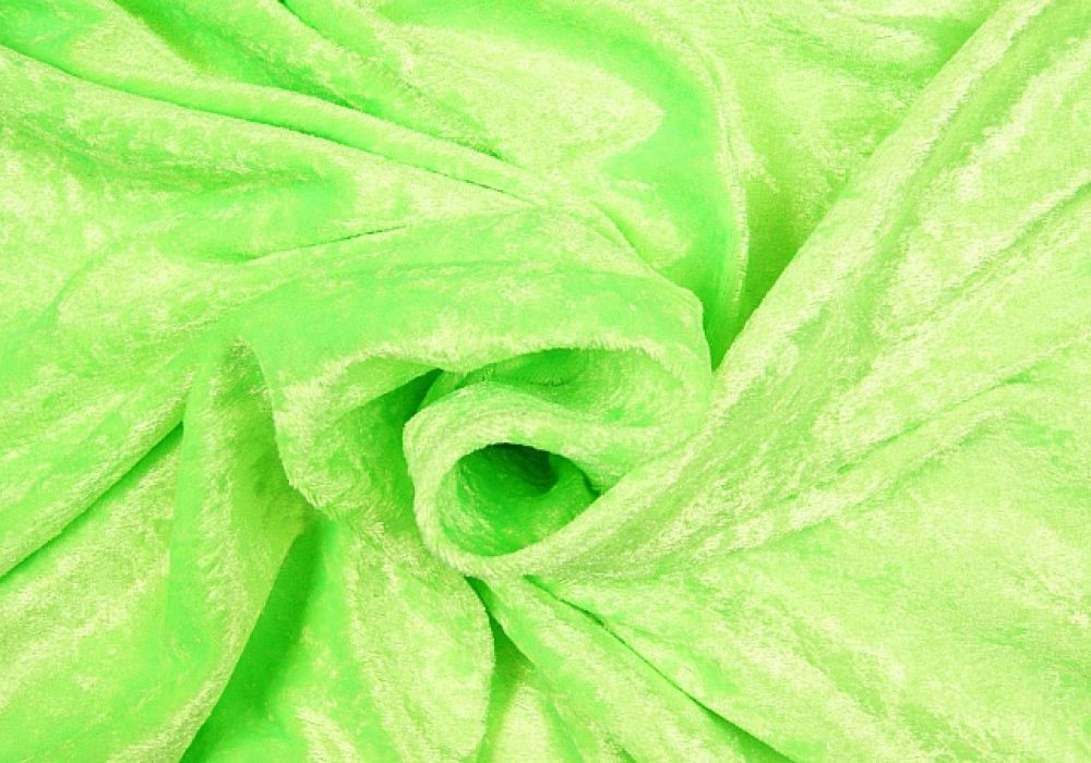 Velours de Panne fluor-groen