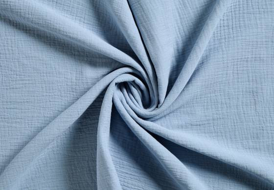 Mousseline Hydrofiel Stof Lichtblauw jeans