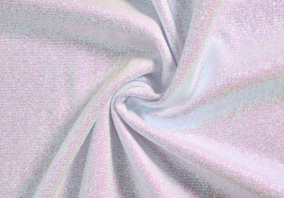 Glitterstof Wit Lurex Foil