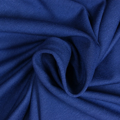 Uni tricot viscose blauw