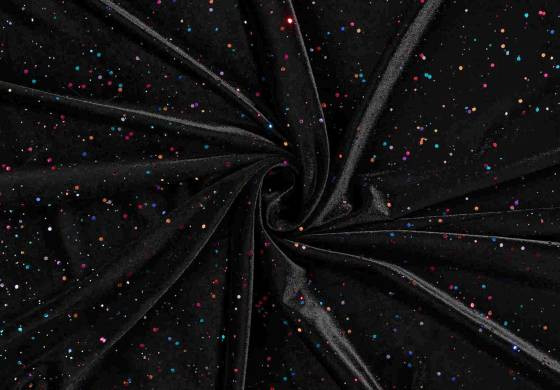 Velvet Fluweel stof met glitters