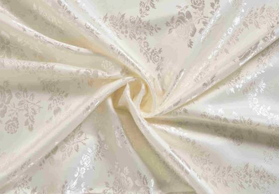 Ecru Voeringstof Luxe Jacquard