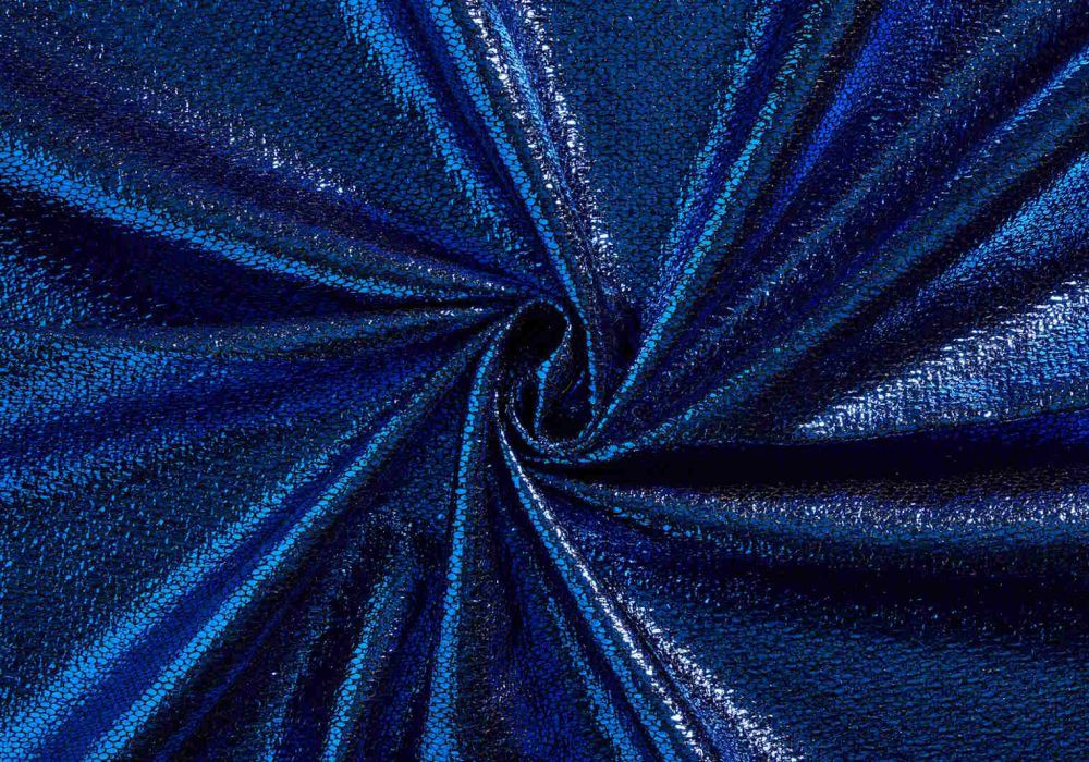 Glitterstof Chanel Blauw