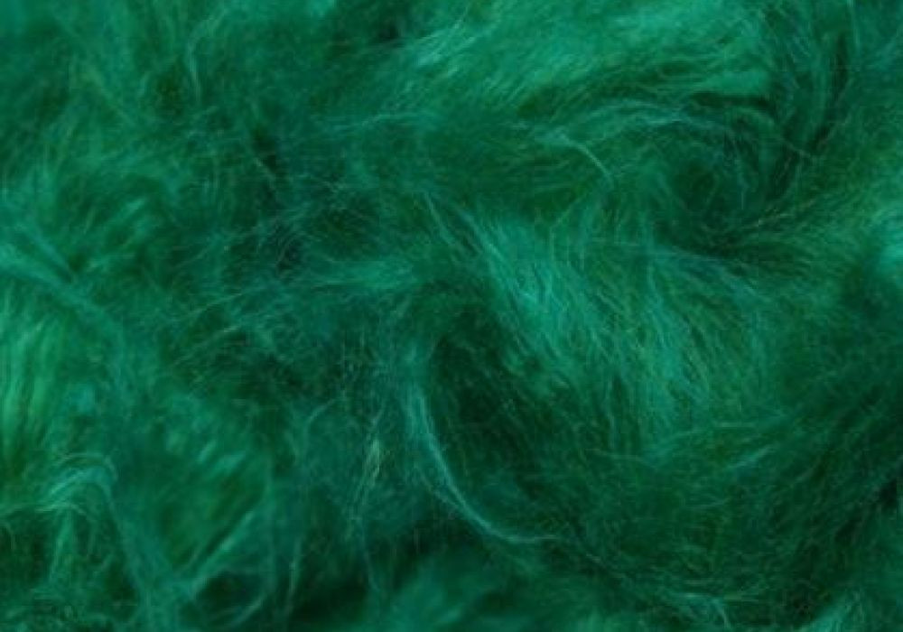 Pluche/Teddy groen lang