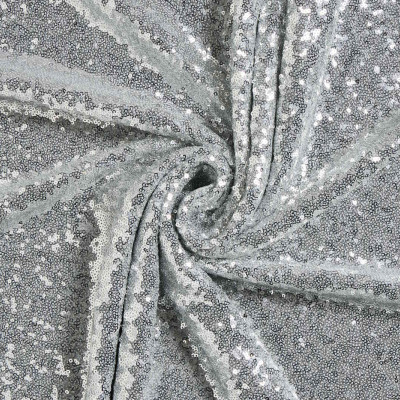 Paillettenstof - Zilver