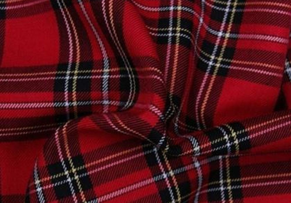 Schotse ruit cerise