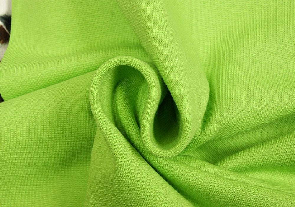 Boordstof tricot lime smal
