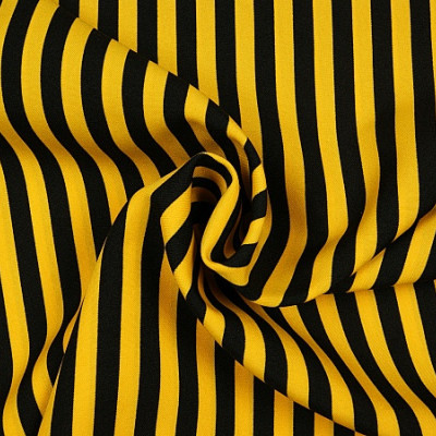 Texturé zwart/geel streep 17mm Maja de Bij
