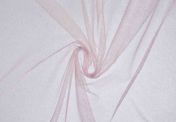 Tule met glitter in lichtroze