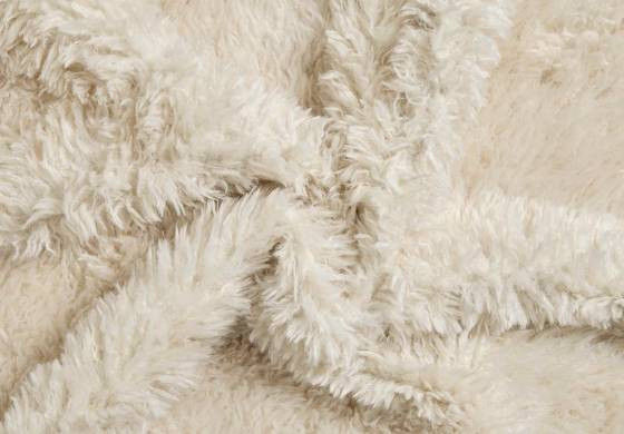 Meubelstof Pluche Teddy Creme