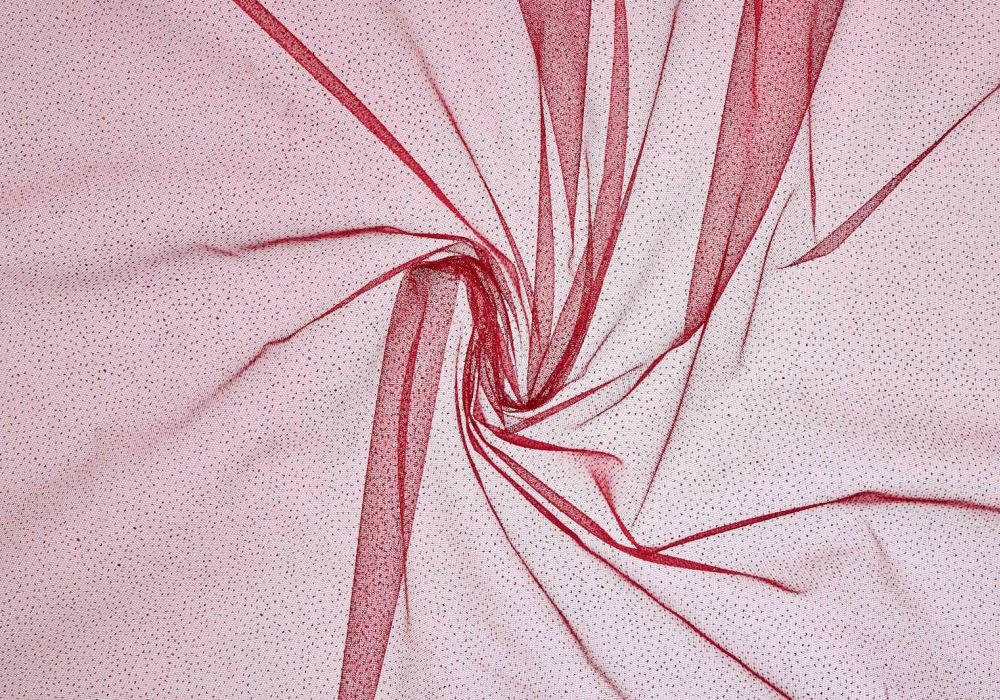 glitter tule rood donker