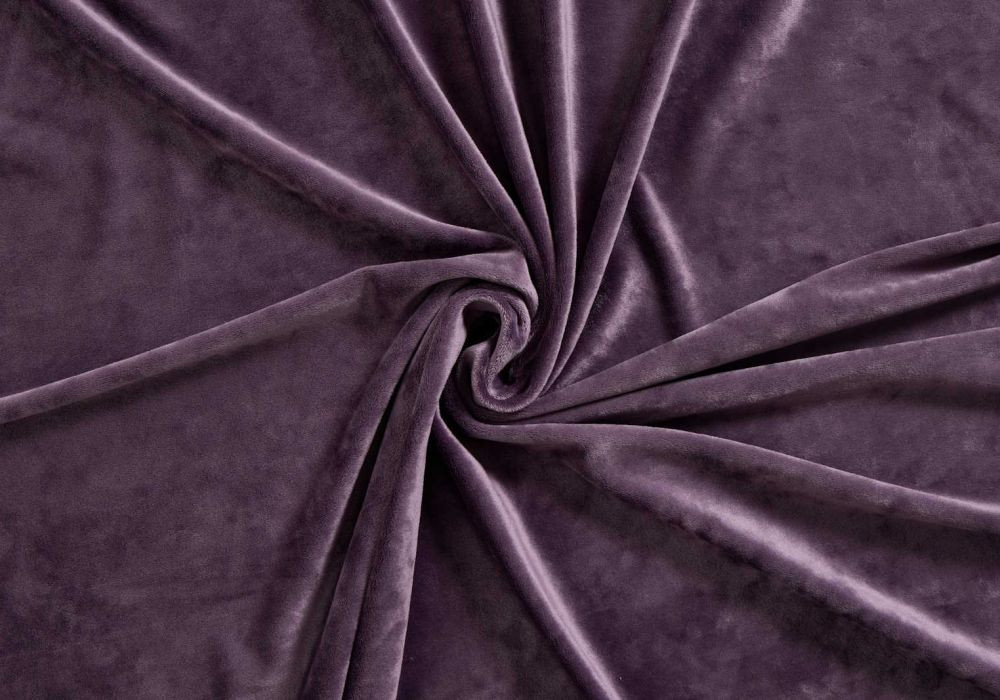 Velvet Velours Paars met Stretch