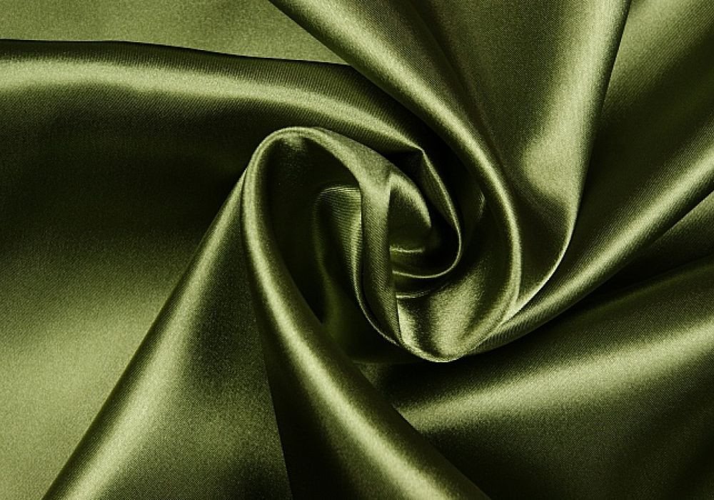 Satijn de luxe mos-groen