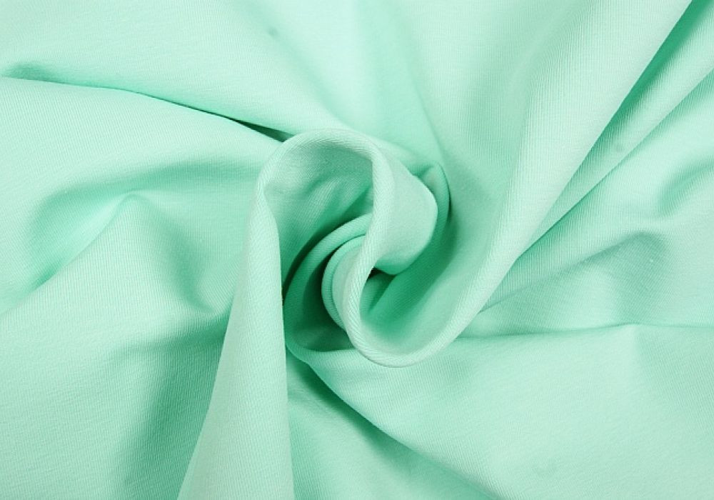 Uni tricot katoen mint