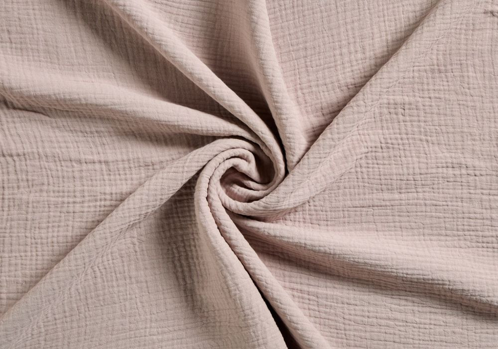 Mousseline Hydrofiel Stof Taupe