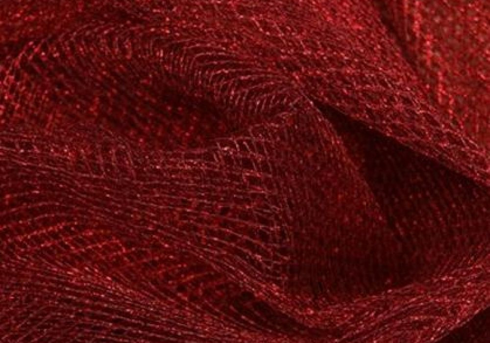 Tule lamé rood