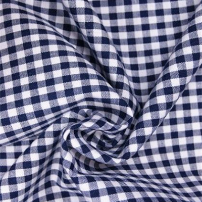 Boerenbont Ruitjes Marineblauw Wit 5mm