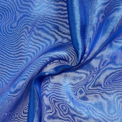 Organza Lurex Kobaltblauw