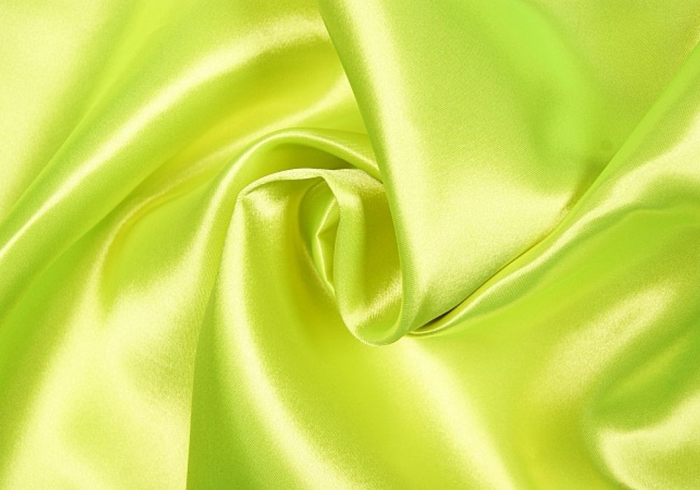 Satijn de luxe fluor-geel