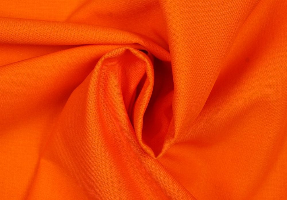 Katoen oranje uni 100%
