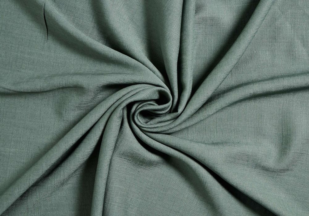 linnen viscose stof oud groen