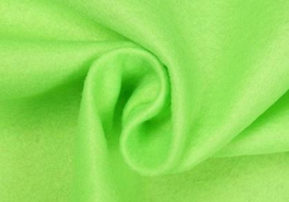 Vilt fluor groen 1,5mm dik