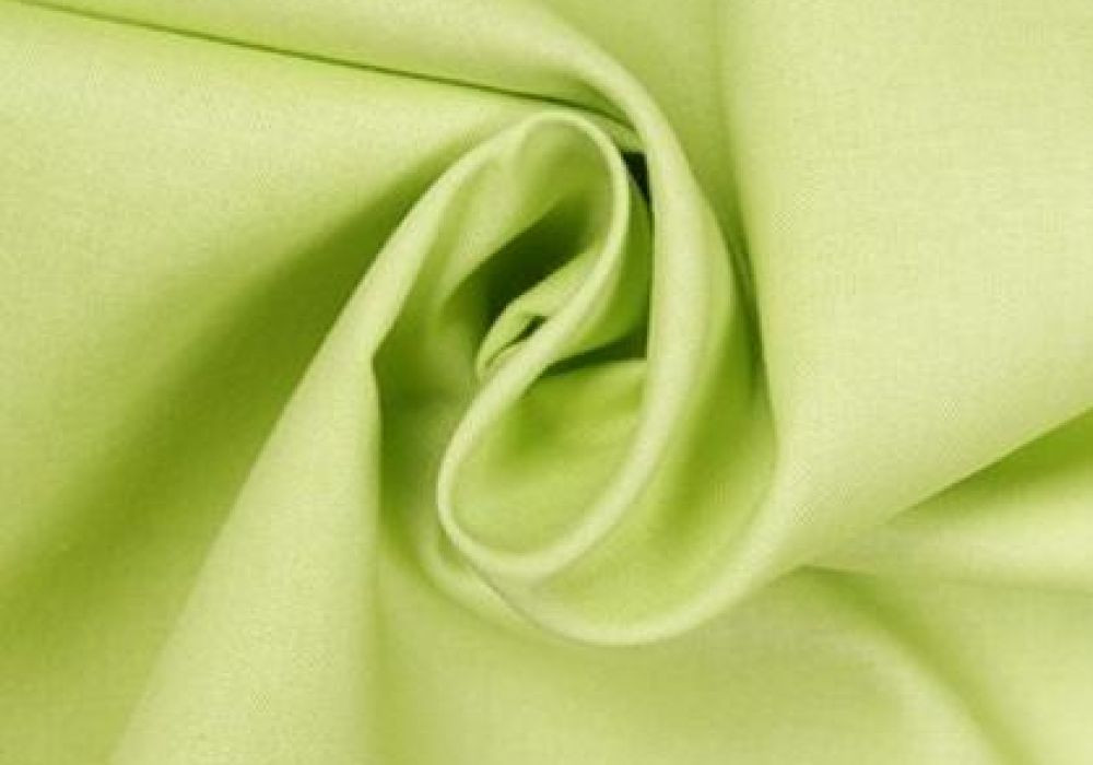 Katoen licht-lime uni 100%