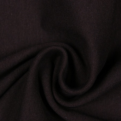 Boordstof tricot donker-bruin smal