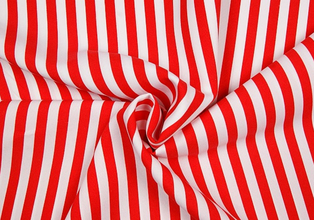 Texturé rood/wit streep 1cm
