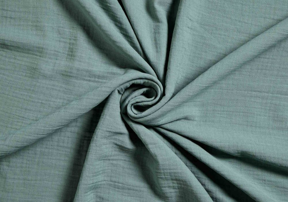 Mousseline extra breed oud groen