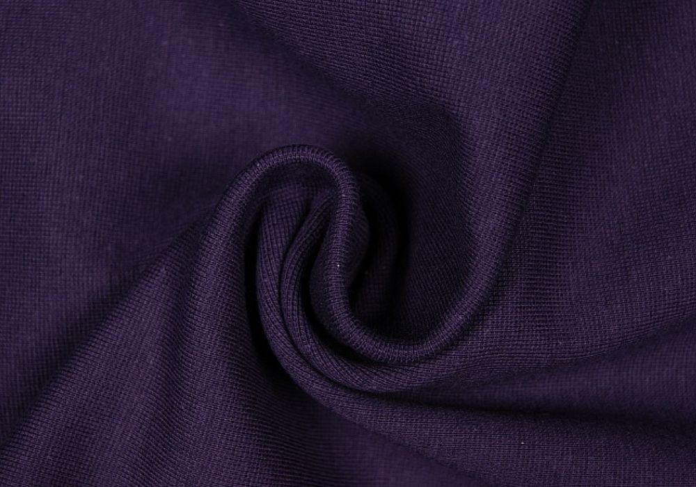 Boordstof tricot paars donker smal