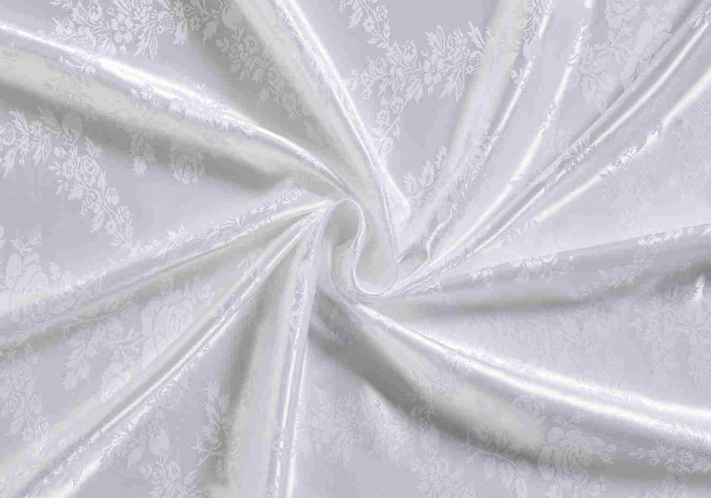 Witte luxe voeringstof- jacquard
