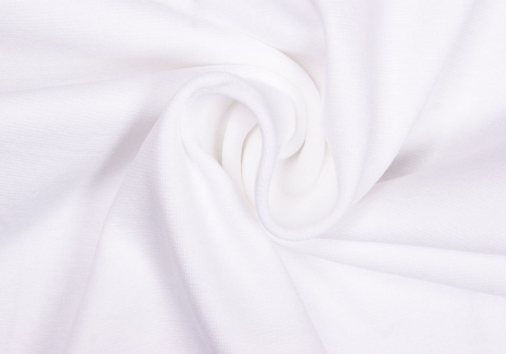 Boordstof tricot wit smal