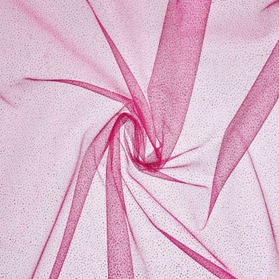 Glittertule Fuchsia Roze