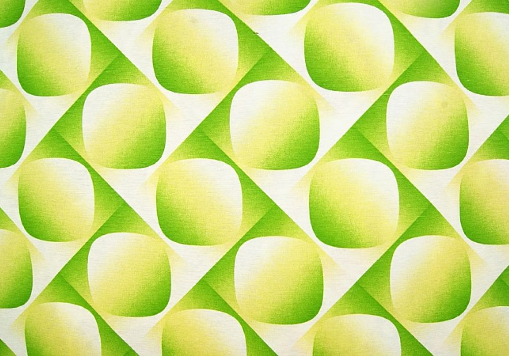 Decoratiestof retro groen