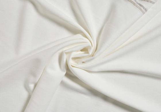 Linnen Viscose stof creme off-white