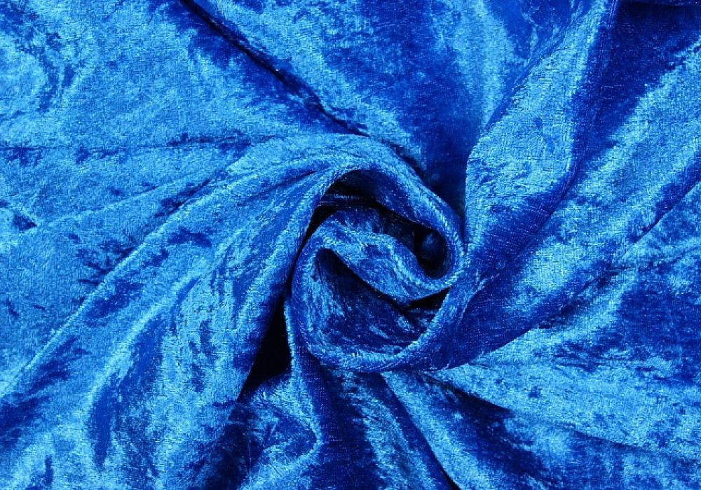 Velours de Panne kobalt