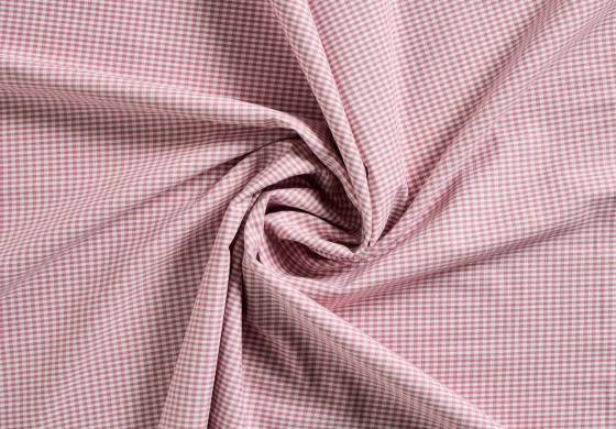 Boerenbont Ruitjes Stof 2mm Oudroze Wit