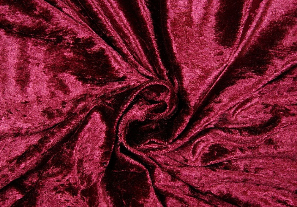Velours de Panne bordeaux