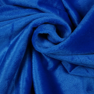 Fluweel polyester kobalt