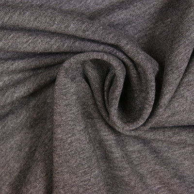 Uni tricot katoen grijs melee midden