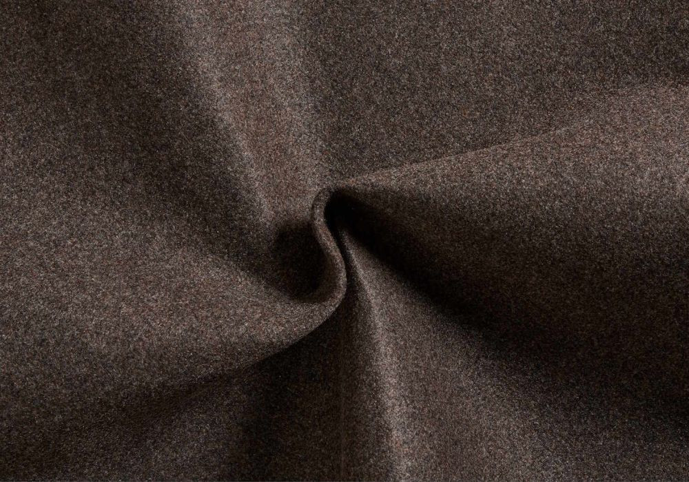 Vilt Stof Bruin Melange 3 mm dik
