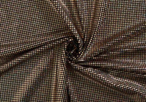 Gouden Strass Stof Glitters