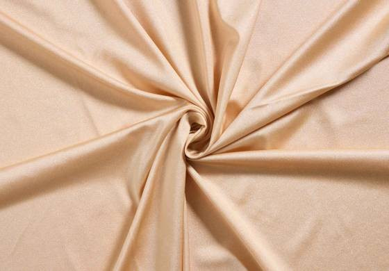 lycra stof met glitters -  champagne