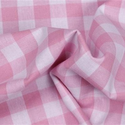 Boerenbont Ruitjes Roze Wit 20mm