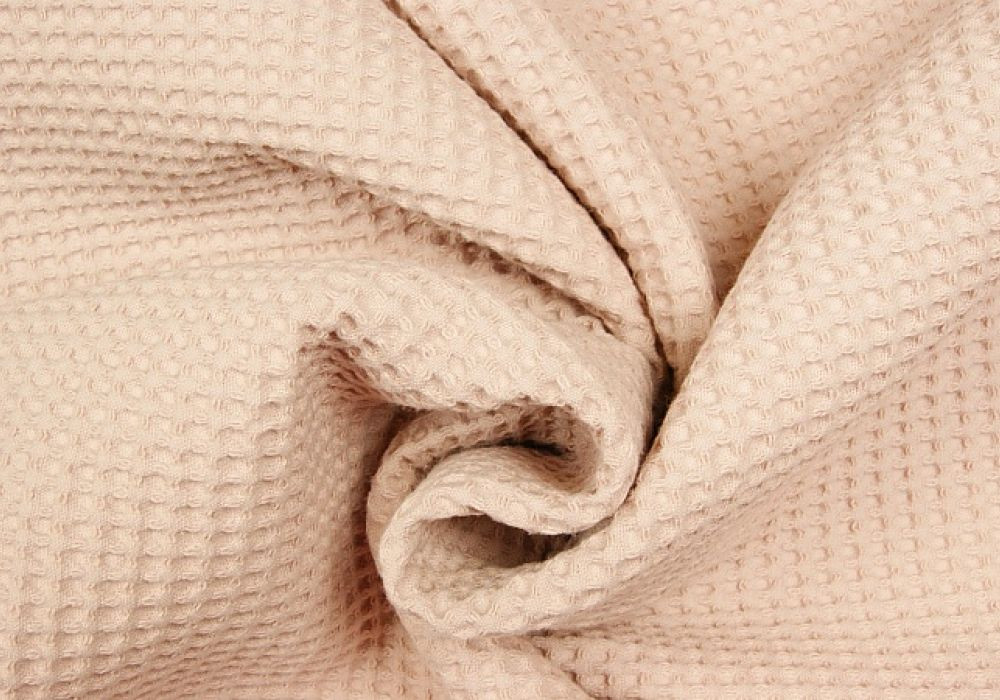 Wafeldoek oud-roze 100% katoen dubbeldraads