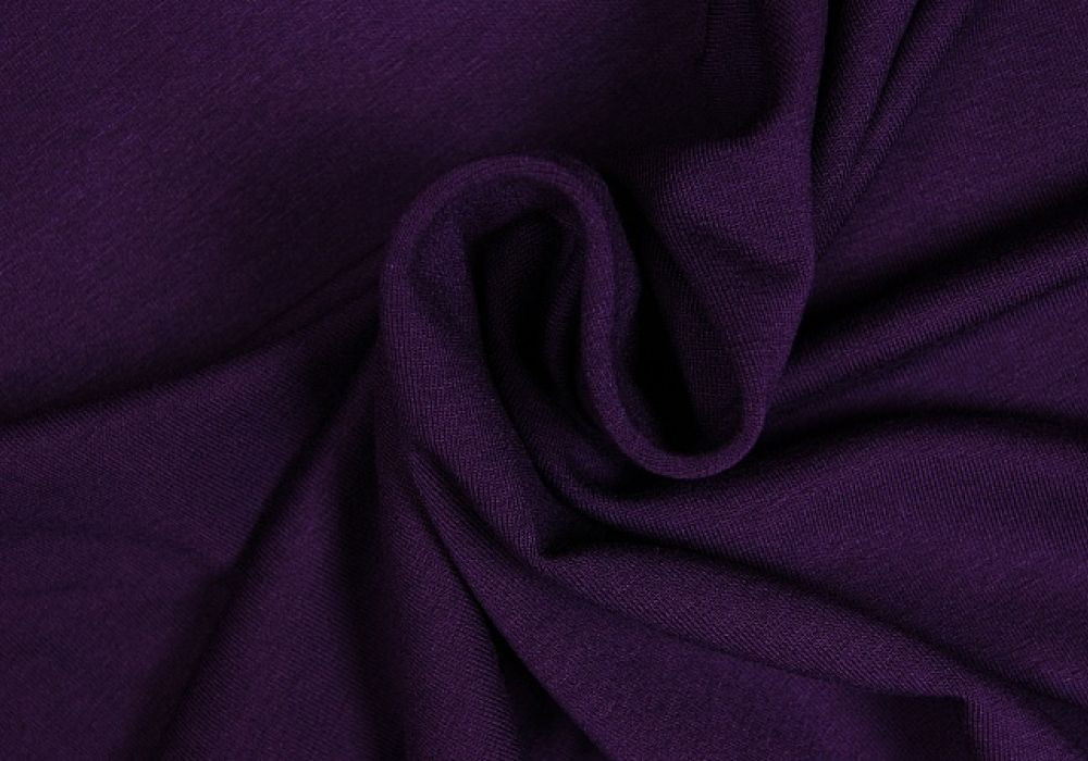 Uni tricot viscose paars midden
