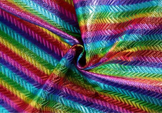 Regenboog Glitter Stof