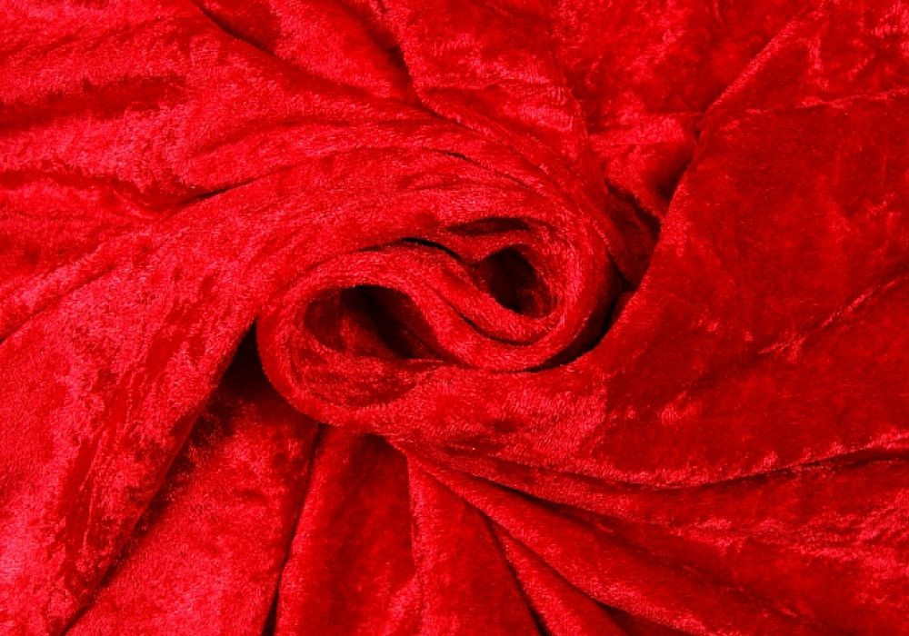 Velours de Panne rood