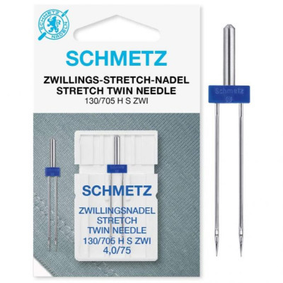 Machinenaalden Schmetz Tweelingnaald 4,0/75 dubbel